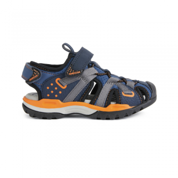 Παιδικό παπουτσοπέδιλο Geox J920RB 0CE14 C4K2T μπλε-πορτοκαλί